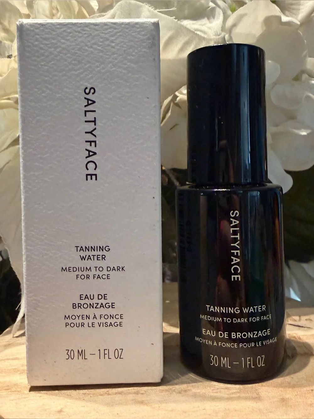 Saltyface Tanning Water for Face medium to dark 1 fl oz NEW IN BOX
